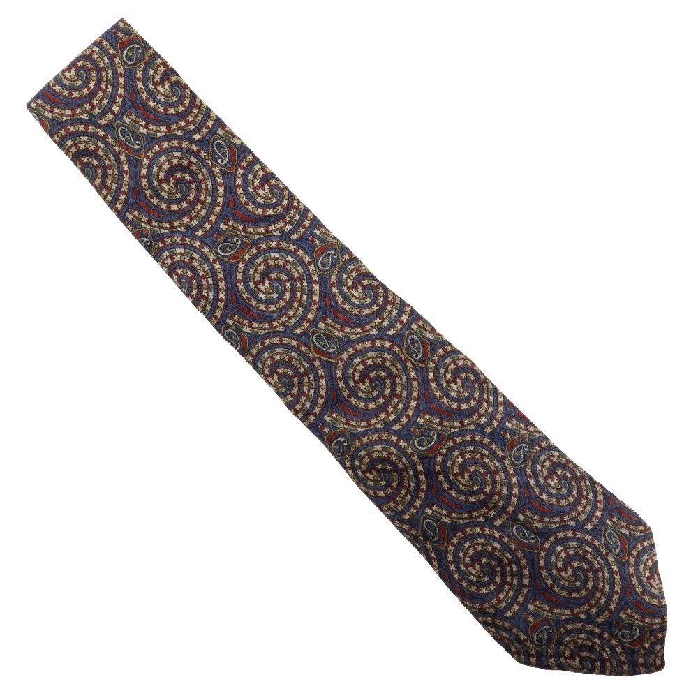 Other Dunhill Silk Paisley Tie Blue Men Canvas Necktie